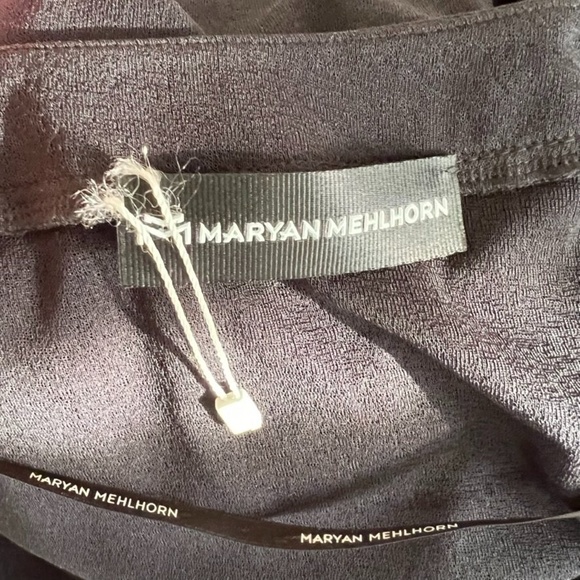 NEW Maryan Mehlhorn Black Swim Suit Cover Up Sz L - Picture 7 of 8